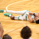 Jayson Tatum goes down.